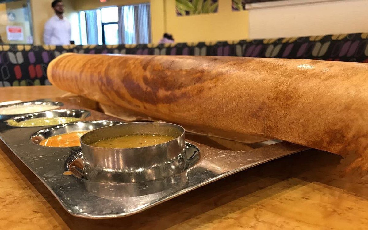 Saravanaa Bhavan signature dishes Masala DosaIdli SambarSouth Indian Thali